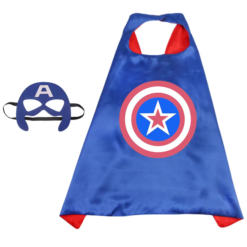 Superhjälte-kappa och mask-set för barn – Anpassad cosplaykostym Superhjälte-kappa och mask-set för barn – Anpassad cosplaykostym